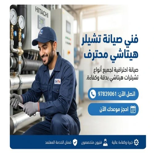 فني صيانة شيلر هيتاشي محترف